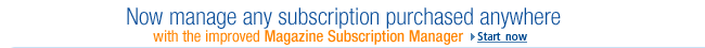 Renew your magazine subscriptions at Amazon.com