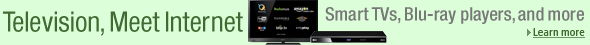 Shop Internet-Ready HDTVs, Blu-ray Disc Players, and Digital Media Devices at Amazon.com: Samsung, Sony, Panasonic, LG, VIZIO, Roku, Boxee Box, Apple TV and more