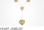Gold Heart Jewelry