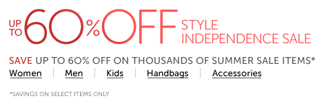 Save Up to 60% OFF Independence Day Sale for Shoes