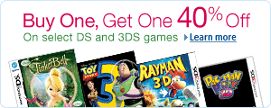Buy One, Get One 40% Off on Select DS and 3DS Games