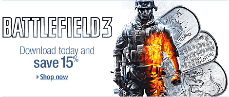 Battlefield 3 Digital Download Save 15%