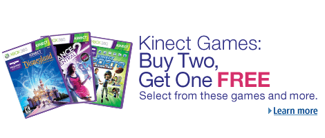 Kinect Games: Buy Two, Get One FREE