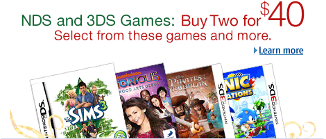 NDS and 3DS Games: Buy Two for $40