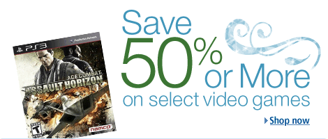 Save 50% or more on select video games.
