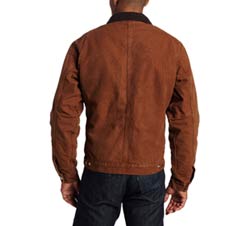 Men's Sandstone Detroit Jacket, Sherpa Lined Product Shot