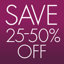 25% to 50% off