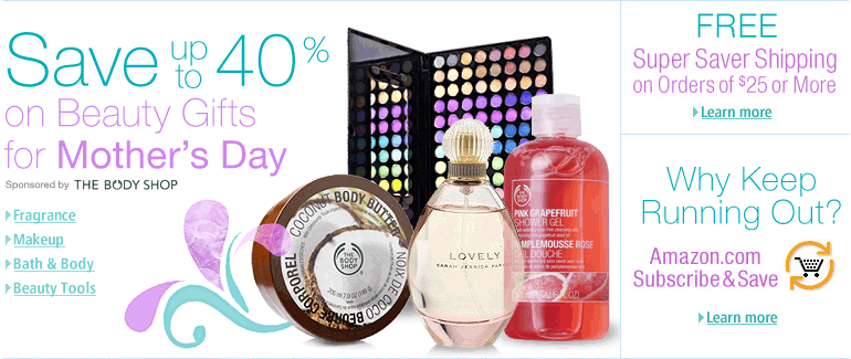 Mother's Day Gift Ideas on beauty products