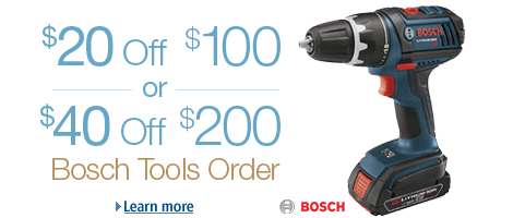 Up to $40 Off a Bosch Tools Order