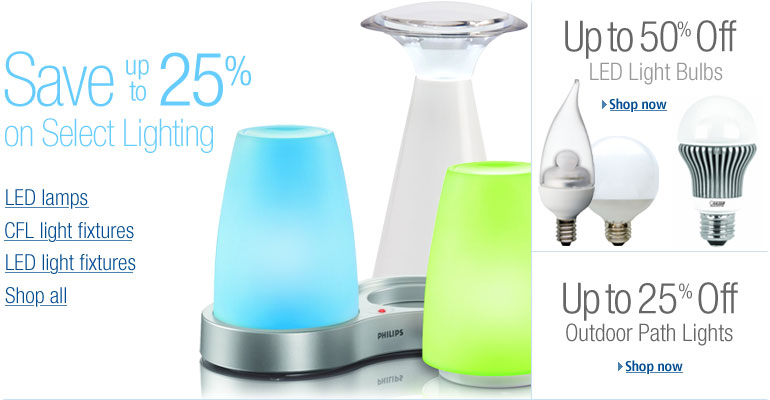 Save up to 25% on Select Lighting