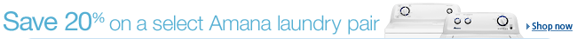 Up to 20% off select Amana appliances