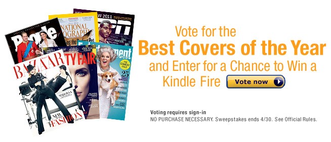 Vote for the Best Covers of the Year and Enter for a Chance to Win a Kindle Fire
