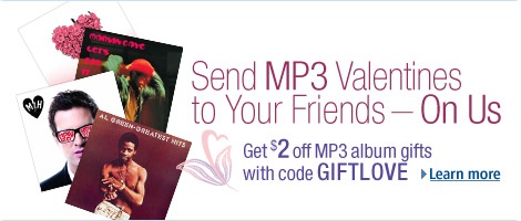 mp3 vday gifting tcg. V138823786  $2 off mp3 albums