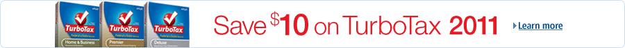 Save on TurboTax 2011