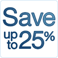 Save up to 25%