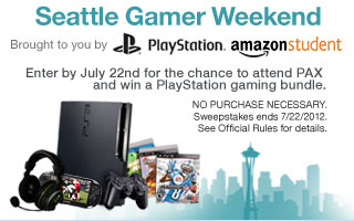 Amazon Seattle Gamer Weekend Sweepstakes