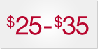 $25 to $35