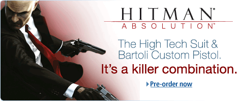 Hitman Absolution. Take aim with the exclusive Bartoli Custom Pistol. Pre-order now.