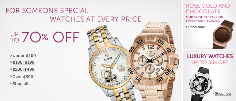 For Someone Special Watches at Every Price: Up to 70% Off