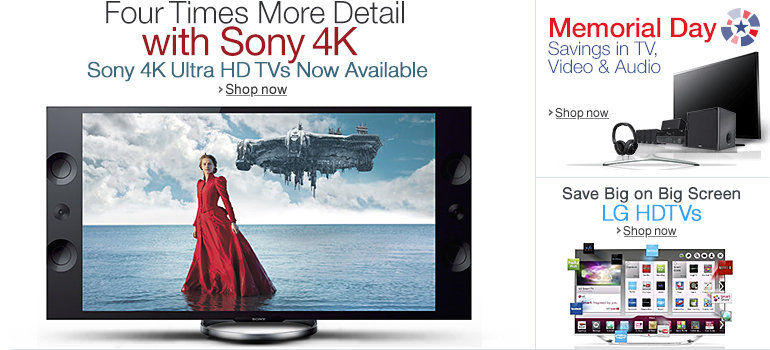 Sony 4K Ultra HD TVs Now Available