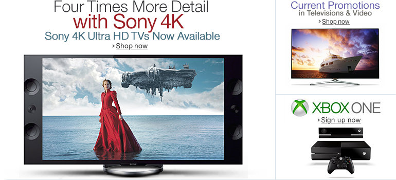 Sony 4K Ultra HD TVs Now Available