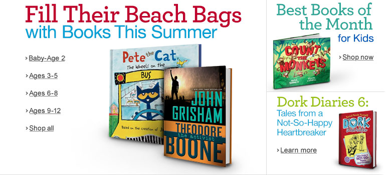 Fill Their Beach Bags with Books This Summer