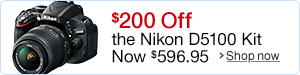$200 Off the Nikon D5100