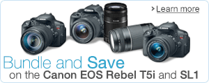 Canon EOS Rebel T5i and SL1 Bundles