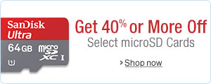 40% or More Off Select microSD