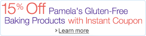15% Off Pamela's Gluten-Free Baking Products with Instant Coupon