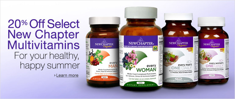 20% Off Select New Chapter Multivitamins