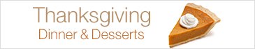 Up to 20% off Thanksgiving Food