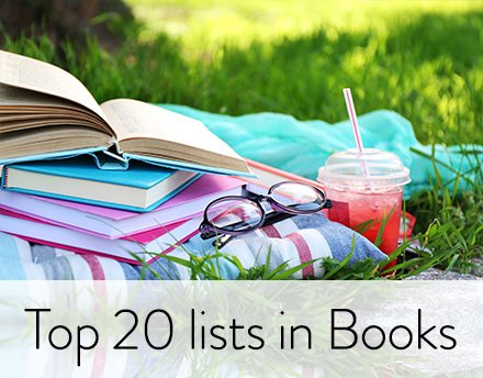 Top 20 lists in Books