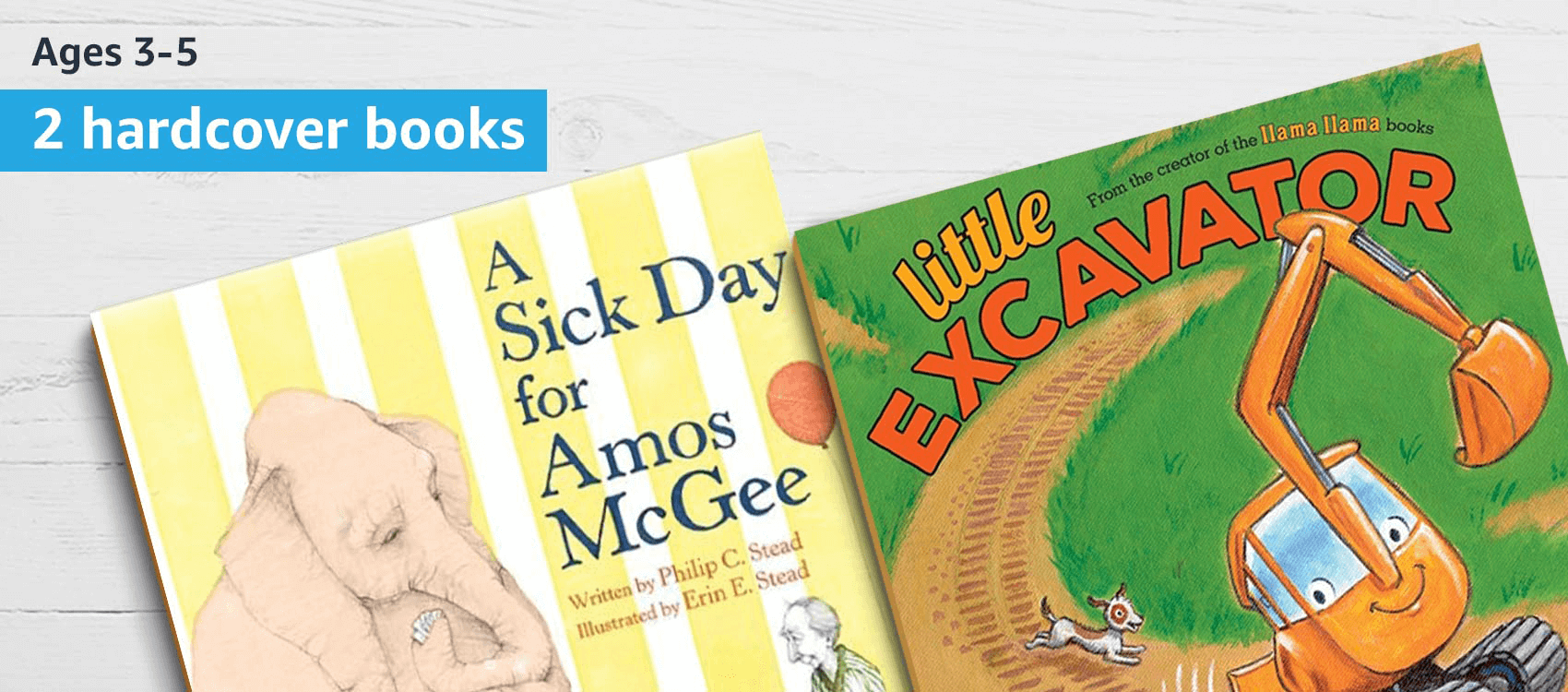 ages 3-5: 2 hardcover books