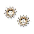 10k Yellow Gold 1/2-Carat Diamond Earring Jackets