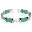 Sterling Silver Jade Bracelet