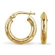 14k Yellow Gold Small Hoop Earrings