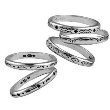 Sterling Silver Traditional Symbols Stacking Ring Set