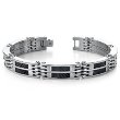 Men's Heavy Duty Steel and Carbon Bracelet