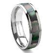 Titanium Mother of Pearl Wedding Band--$99.99
