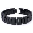 Men's Black Tungsten Carbide Link Bracelet