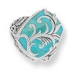 Boma Scrolled Turquoise Rectangle Ring