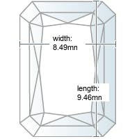 Certified Diamond (Radiant, Very Good cut, 4.02 carats, F color, VS2 clarity)
