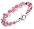 Pink Swarovski Crystal Bracelet