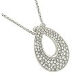 Diamond Teardrop Pendant on Wheat Chain (0.49 Carat Weight, H Color, SI Clarity)