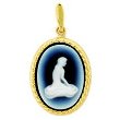 Zodiac Collection Oval Cameo Pendant -- Virgo