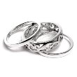 Sterling Silver Oxidized Filigree Stackable Rings