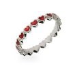 Red Enamel Heart Ring--$26.00