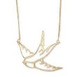 Gold-Tone Bird Necklace