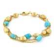 Gold and Turqouise Bracelet